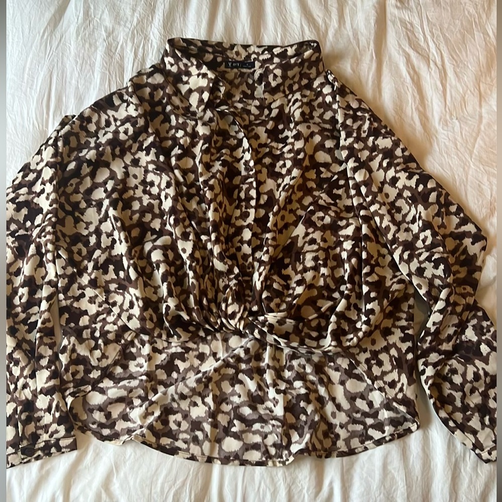 Very J button down blouse